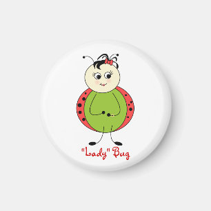 Cute Ladybug Girly Mode Magneet