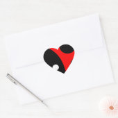 Cute ladybug hart sticker (Envelop)