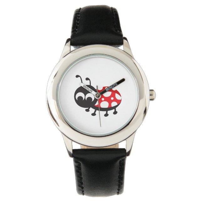 Cute Ladybug Horloge (Voorkant)
