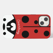 Cute Ladybug iPhone Hoesje (Achterkant horizontaal)