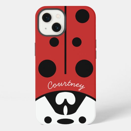 Cute Ladybug iPhone Hoesje (Achterkant)