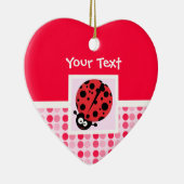 Cute Ladybug Keramisch Ornament (Rechts)