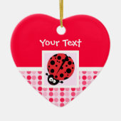 Cute Ladybug Keramisch Ornament (Voorkant)