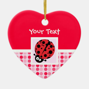 Cute Ladybug Keramisch Ornament
