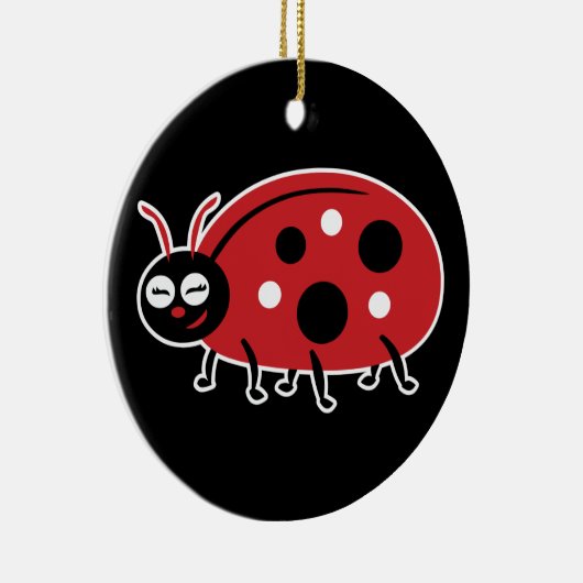 Cute Ladybug Keramisch Ornament (Rechts)