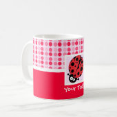 Cute Ladybug Koffiemok (Voorkant links)