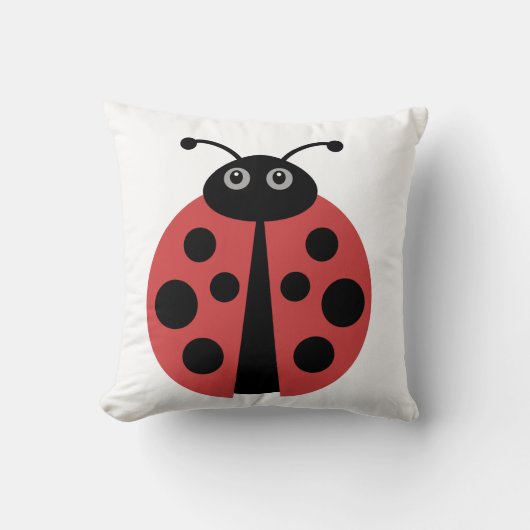 Cute Ladybug Kussen (Voorkant)
