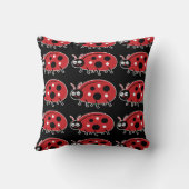 Cute Ladybug Kussen (Achterkant)