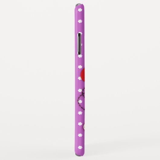 Cute ladybug ladybird meisjes noemen paars Case-Mate iPhone case (Achterkant/rechts)
