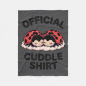 Cute Ladybug Love Cuddle  Fleece Deken (Voorkant)
