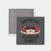 Cute Ladybug Love Cuddle  Magneet (Voorkant / Achterkant)