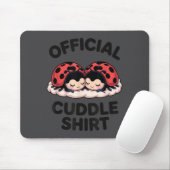 Cute Ladybug Love Cuddle  Muismat (Met muis)