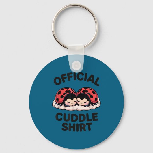 Cute Ladybug Love Cuddle  Sleutelhanger (Voorkant)