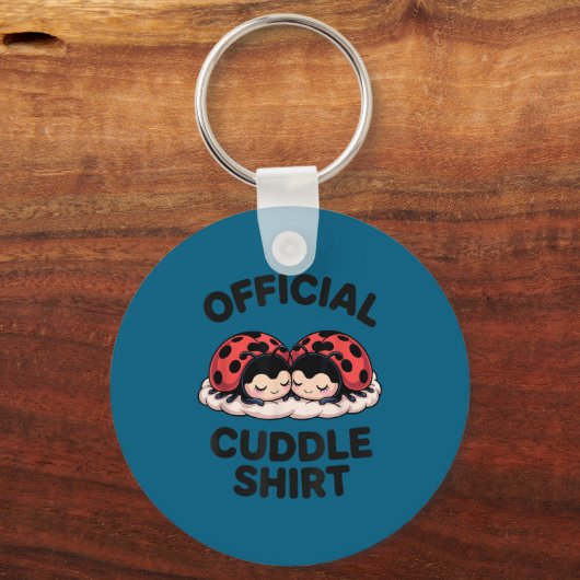 Cute Ladybug Love Cuddle  Sleutelhanger (Voorkant)