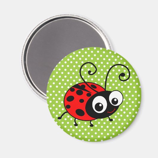 Cute Ladybug Magneet (Voorkant / Achterkant)