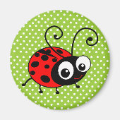 Cute Ladybug Magneet (Voorkant)