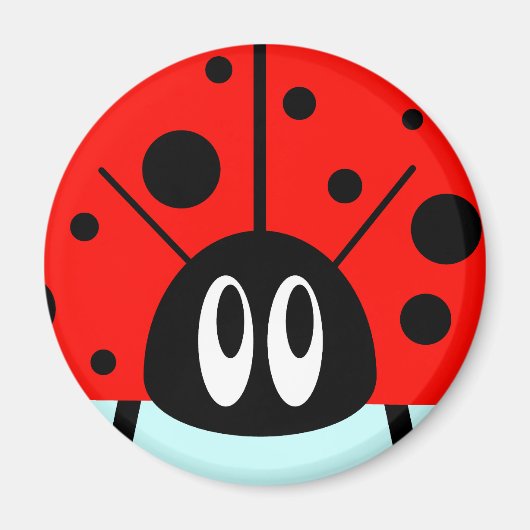 Cute Ladybug Magneet (Voorkant)