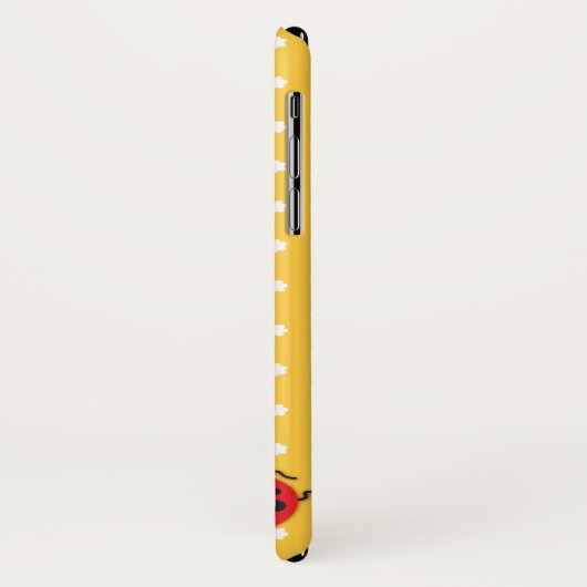 Cute ladybug meisjes naam geel Case-Mate iPhone case (Achterkant/links)