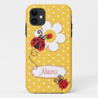 Cute ladybug meisjes noemen gele rode iphone 5 hoe