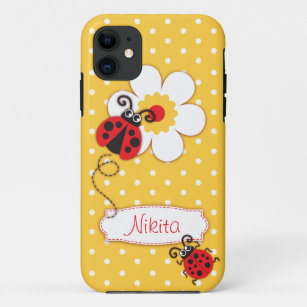 Cute ladybug meisjes noemen gele rode iphone 5 hoe iPhone 11 hoesje