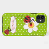 Cute ladybug meisjes noemen groene rode iphone 5 h Case-Mate iPhone case (Achterkant (horizontaal))