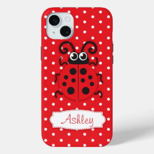 Cute ladybug meisjes noemen rode iphone 5 hoesje