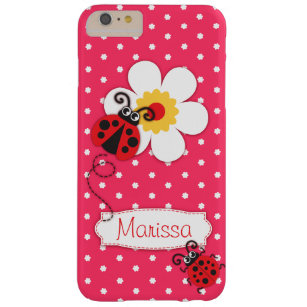 Cute ladybug meisjes noemen roze iphonecase barely there iPhone 6 plus hoesje