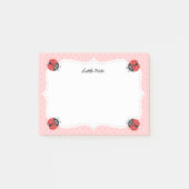 Cute Ladybug met hart voor meisjes Post-it® Notes (Voorkant)