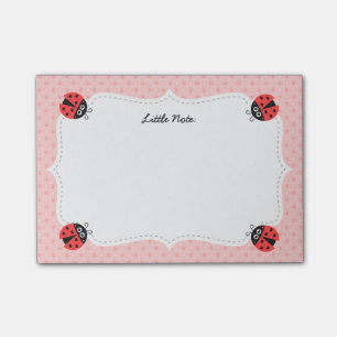 Cute Ladybug met hart voor meisjes Post-it® Notes