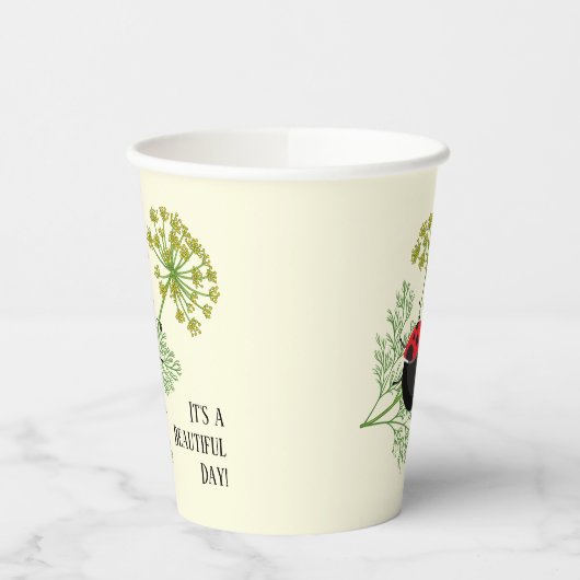 Cute Ladybug | Mooie dag Papieren Bekers (Links)