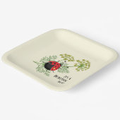 Cute Ladybug | Mooie dag Papieren Bordje (Gebogen)