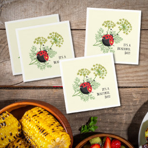 Cute Ladybug   Mooie dag Servet