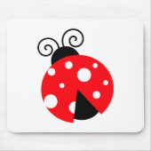 Cute Ladybug Muismat (Voorkant)