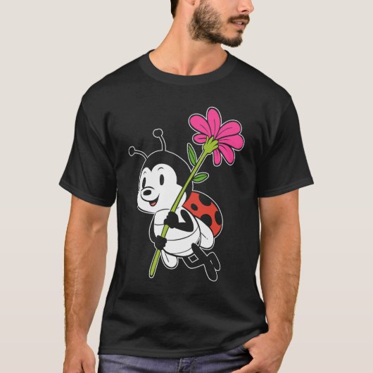 Cute Ladybug Nature T-shirt (Voorkant)