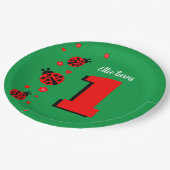 Cute Ladybug Papieren Bordje (Gekanteld)