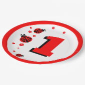 Cute Ladybug Papieren Bordje (Gekanteld)