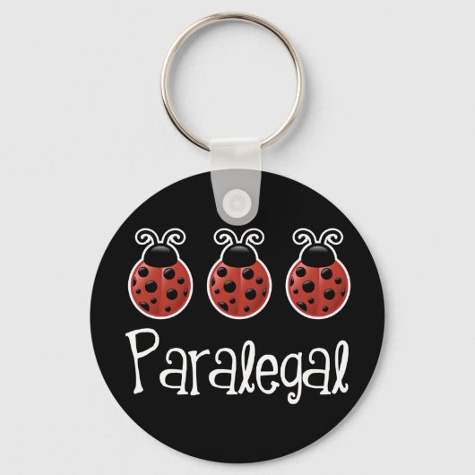 Cute Ladybug Paralegal Gift Sleutelhanger (Voorkant)