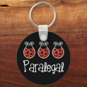 Cute Ladybug Paralegal Gift Sleutelhanger (Voorkant)