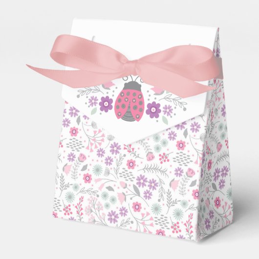 Cute Ladybug Party Favor Box Bedankdoosjes (Voorkant Zijde)