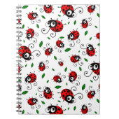 Cute ladybug-patroon notitieboek (Voorkant)