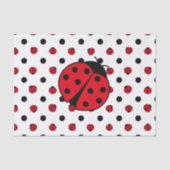Cute ladybug-patroon tissuepapier (Voorkant)
