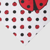 Cute ladybug-patroon tissuepapier (Detail)