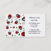 Cute ladybug-patroon visitekaartje (Voorkant)