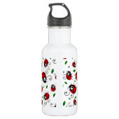 Cute ladybug-patroon waterfles  (Achterkant)