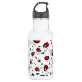 Cute ladybug-patroon waterfles  (Voorkant)