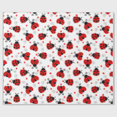 Cute Ladybug patroonverpakkingspapier Cadeaupapier (Vlak)