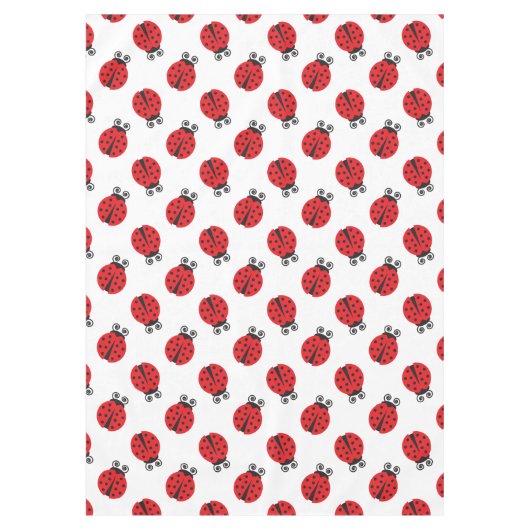 Cute Ladybug Pattern Tafelkleed (Voorkant)
