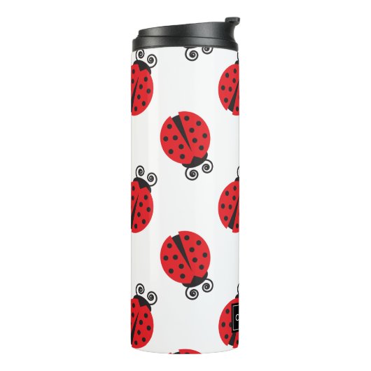 Cute Ladybug Pattern Thermosbeker (Gedraaid links)