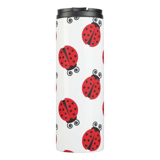 Cute Ladybug Pattern Thermosbeker (Achterkant)