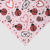 Cute Ladybug Pattern Tissue Paper Tissuepapier (Detail)